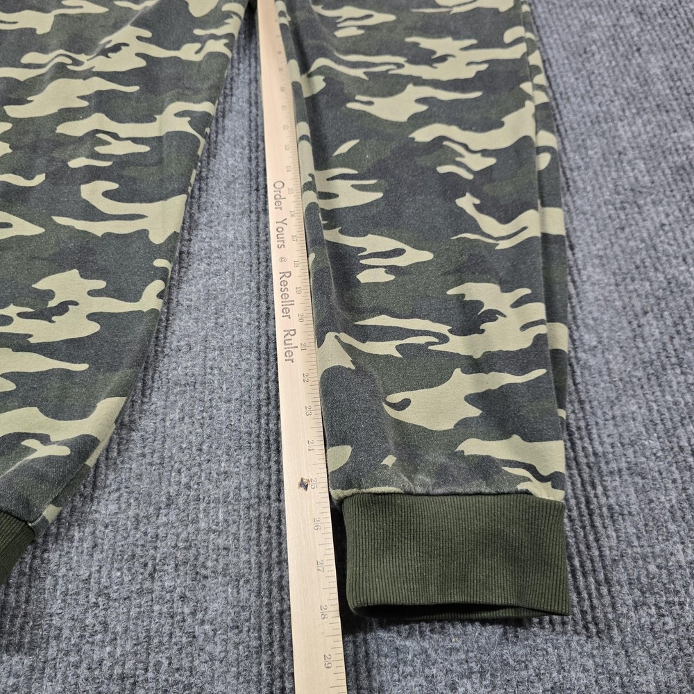 True Religion Jogger Pants Mens 2XL‎ Green Camo Fleece Drawstring Waist Pockets - Picture 8 of 14